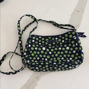 Vera Bradley Green Polka Dot Shoulder Bag